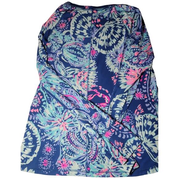 Lilly Pulitzer Luxletic Delaynee Rashguard in Gypsea Girl HTF Size Large - Picture 3 of 4